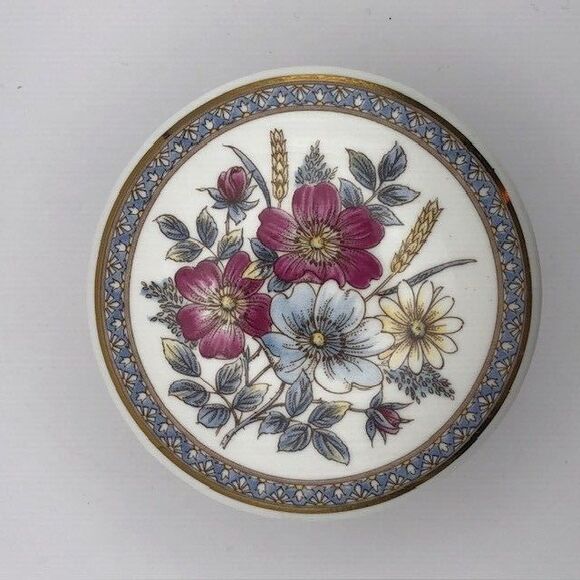 Georgian by Falcon China Porcelain Trinket Jewelry Box Staffordshire England - Picture 2 of 5